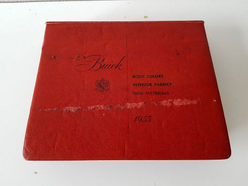 1955 buick colors &amp; fabrics showroom album super rare