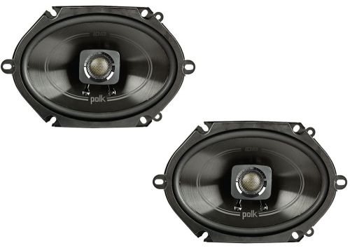 Polk 5x7&#034; 225w 2-way car/boat coaxial stereo audio speakers marine | db572