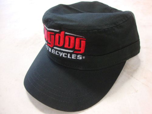 Big dog motorcycles black fidel hat adjustable embroidered logo unisex chopper