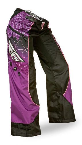 Fly racing kinetic womens 2015 mx/offroad boot cut pants black/purple/pink