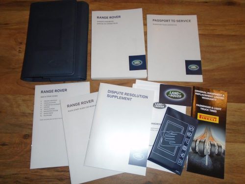 2014 range rover supercharged owners manual + books w/navigation, land