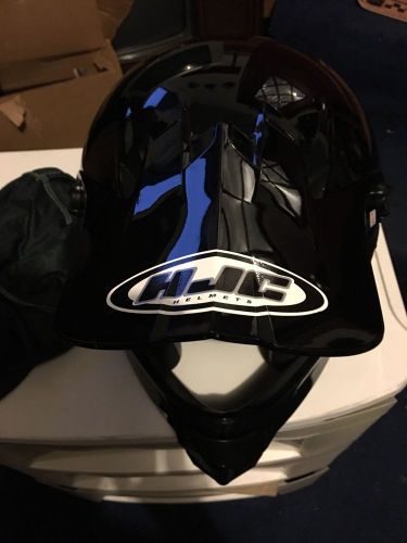 J h c motorcycle helmet black
