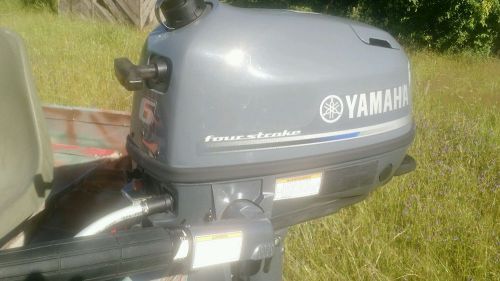 2015 yamaha 6hp four stroke, 10 hours use