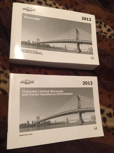 2013 chevrolet silverado owners manual set free shipping