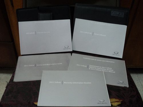 ★★★ 2011 infiniti qx owners manual set w/ navigation manual ★★★