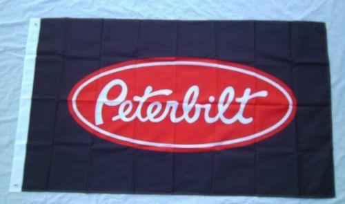 Peterbilt semi truck 3&#039; x 5&#039; polyester flag banner trucker sleeper bar shop new