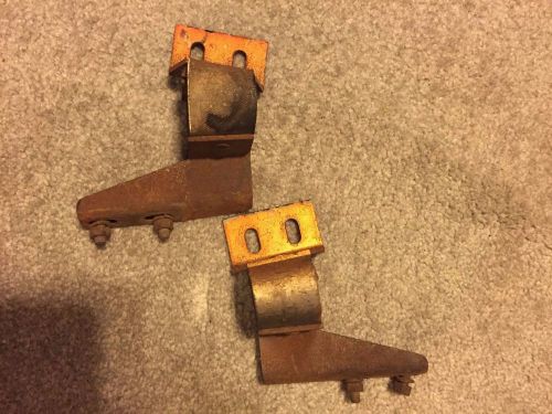 1964-1967 corvette original muffler exhaust hanger brackets rear (pair)