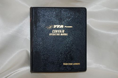 Original trans texas airways convair cv240 operating manual circa 1963