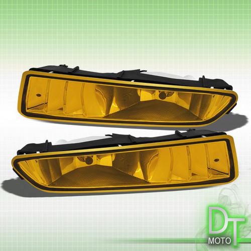 02-03 acura tl bumper driving yellow fog lights lamps w/ bulbs left+right pair