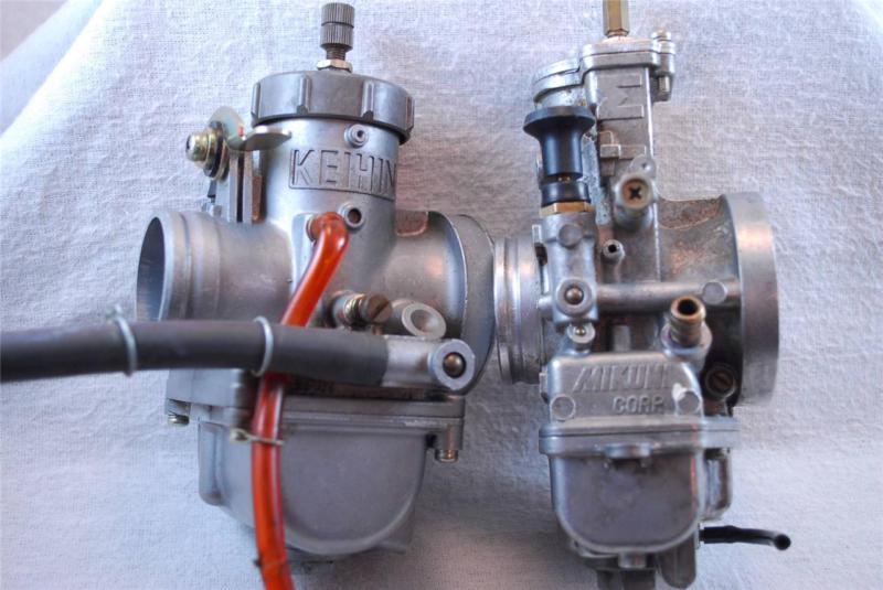 Keihin pe 37a wg & mikuni tm38 flatside carburetors