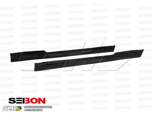 Seibon carbon fiber tr-style carbon fiber side skirts kit auto body scion tc 11-