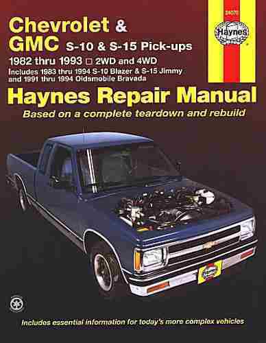 1982 1983 1983 1985 1986 1987 chevy pickup s-10 blazer truck repair shop manual