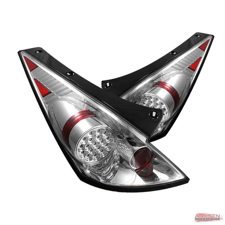 03-05 350z fairlady z33 chrome philips-led perform tail lights rear brake lamps