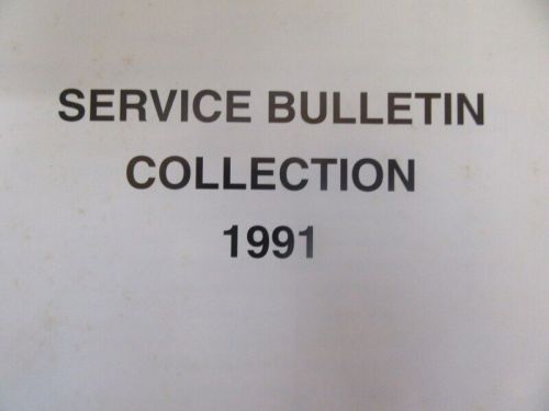 Pm138 1991 force outboards service bulletin collection manual p/n 90-823558