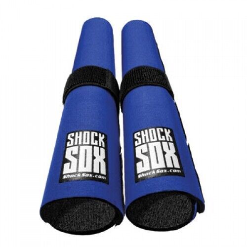 Shock sox fork seal guards 37-50mm fork tube 13&#034; blue 13-blu for atv/utv