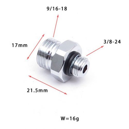 1pcs 3/8-24 to 7/16-18 external thread quick adapter t4t64258-