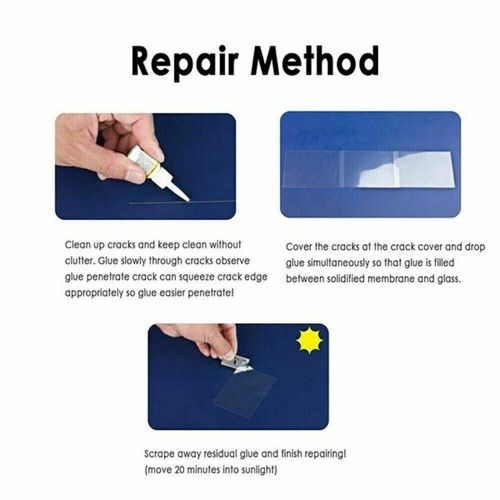 6x auto glass nano repair fluid for car windshield resin crack tool kits crack