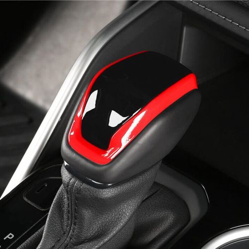 Interior gear shift knob cover trim for toyota grand highlander 2024 red&amp;black