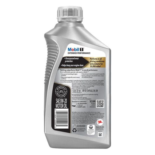 Mobil 1 extended performance motor oil 120926