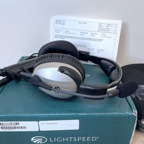 Lightspeed zulu 3 single u174 helicopter plug bluetooth anr headset