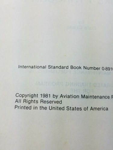 Aviation tech intergrated train program maintenance general section and workbook