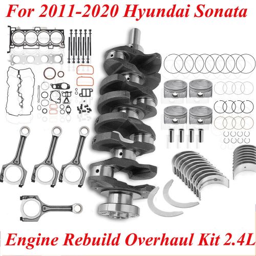 Engine rebuild overhaul kit fit hyundai sonata santa fe kia optima sportage 2.4l