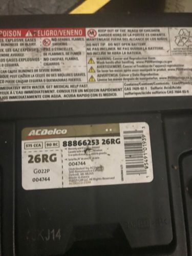 Ac delco 26rg battery good condition warranty until 8/25