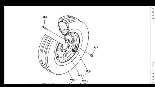 Kubota m4900 tractor parts manuals  320pg for m4900su repair w exploded diagrams