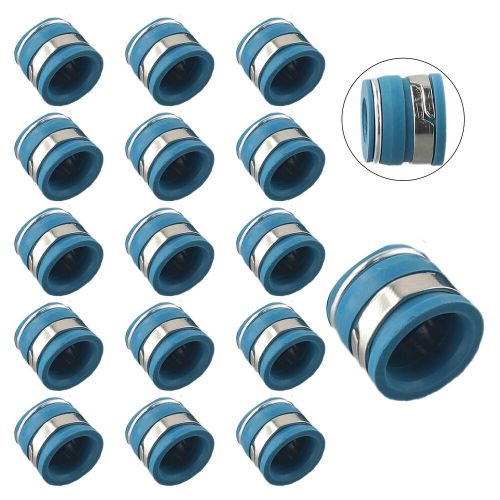 Abs plastic and metal valve stem seals for chevrolet performance set of 16