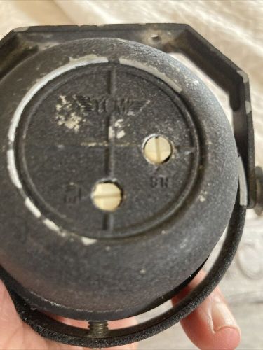 Vintage boat marine compass black surface mount