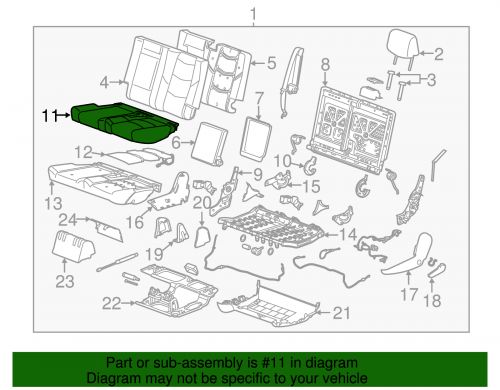 Genuine gm dune passenger side seat cover 84532842