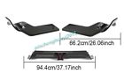 For porsche macan gts s 2022-2024 real carbon rear bumper diffuser lip w/lights