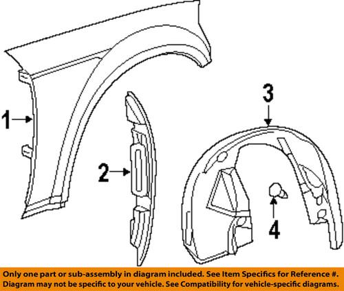 Dodge oem 4816164af fender