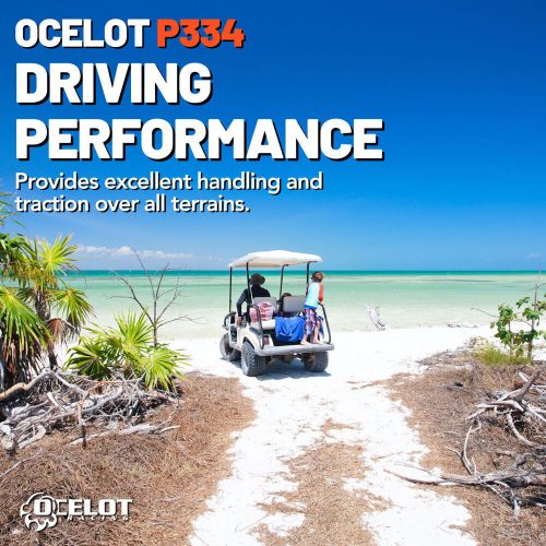 Ocelot golf cart all trail 4-ply utv / atv sahara type turf tire 22x11-10 p334