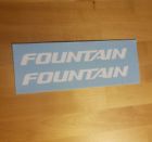 Fountain boat vinyl decal 40” new  pair white