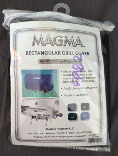 Magma a10-1291jb jet black sunbrella cover monterey barbecue boat rv grill