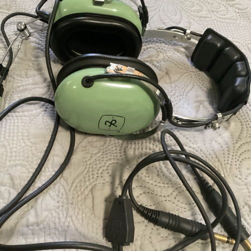 David clark model h10-40 aviation headset microphone dual plug m4