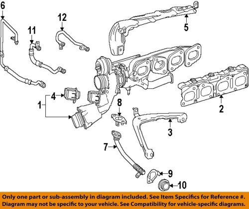 Mercedes mercedes-benz oem 2016 glc300 turbocharger turbo-wastegate 0001531859