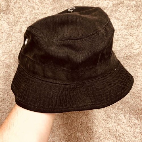 Fox racing bucket hat black mens large motocross skateboarding vented 90s y2k