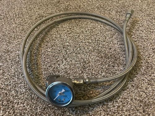 Nitrous oxide 6 an 6 ft braided line w bottle gauge