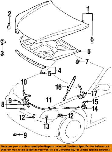 Toyota oem 5351033201 hood-latch assembly