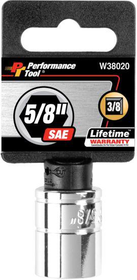 Performance tool w38020 - 3/8" drive 5/8" 6pt socket