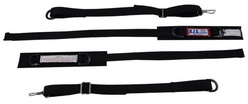 Rjs racing equipment 11000301 arm safety restraints sfi 3.3 black pair