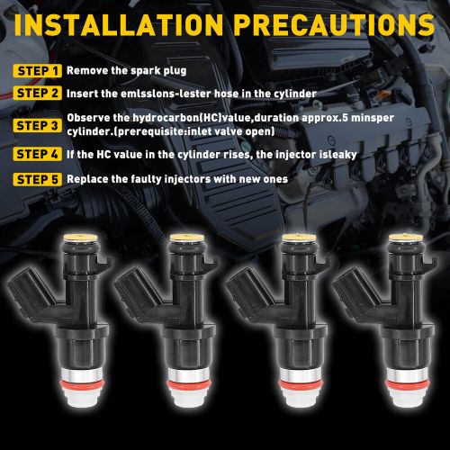 4* upgrade fuel injector for honda civic acura l4 ilx 2013-2015 2.4l replace kit