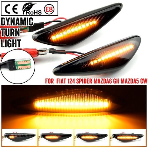 Dynamic side marker turn light for fiat 124 spider abarth  mazda 6 gh mx-5 nd