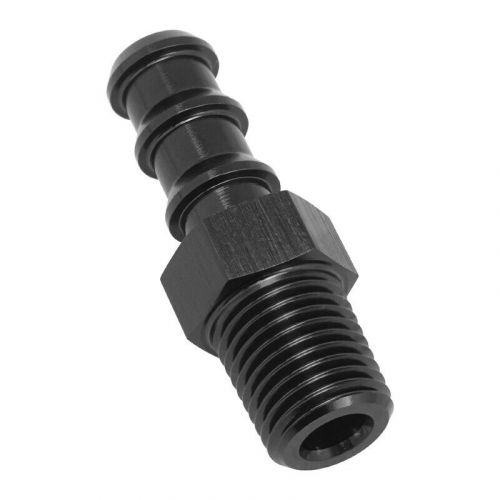 Pfe841-04-04bk proflow 1/4in. barb male fitting to 1/4in. npt, black