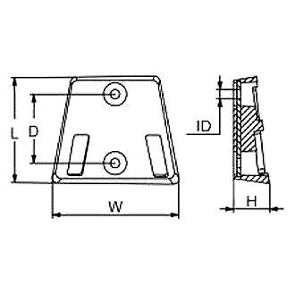 Martyr cm984547a omc aluminum block anode