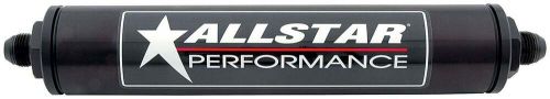 Allstar all40240 fuel filter - in-line - 10 micron - paper element - 12 an male