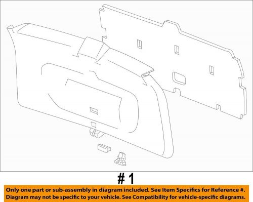 Chevrolet gm oem 2018 traverse lift gate-lower gate trim 84344694