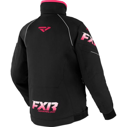 Fxr snowmobile womens adrenaline insulated jacket - black/fuchsia fade